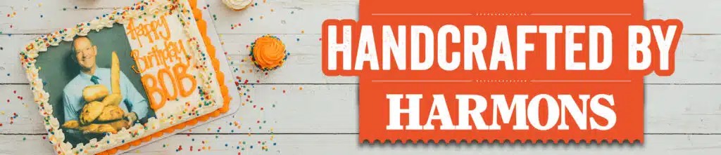 Handcrafted by Harmon's custom cakes